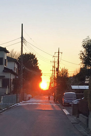 二丁目の夕日