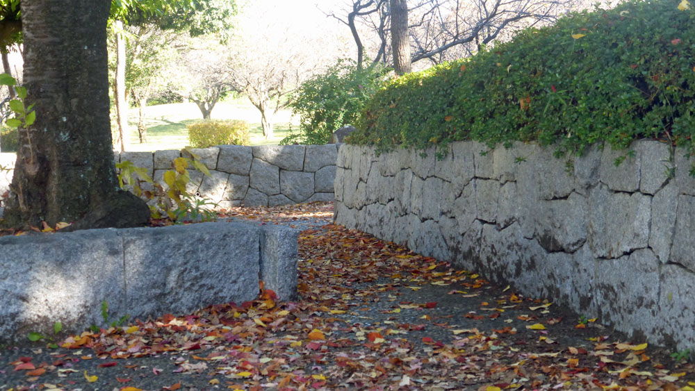 梅園公園の石垣